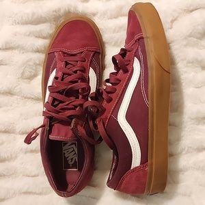 Burgundy/Gum Old Skool Vans